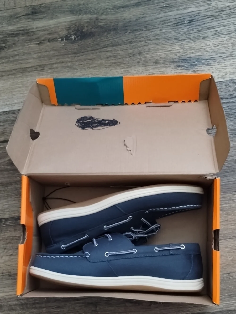 Sporto Women’s Navy Canvas Boat Shoes - Picture 6 of 7